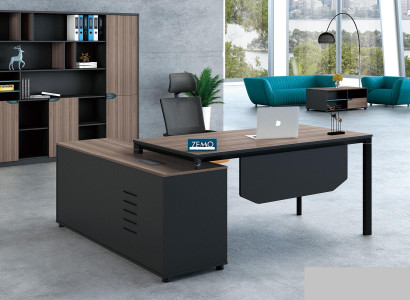 Schreibtisch mit Regal Home Office Büroeinrichtung Deko Möbel Schreibtisch